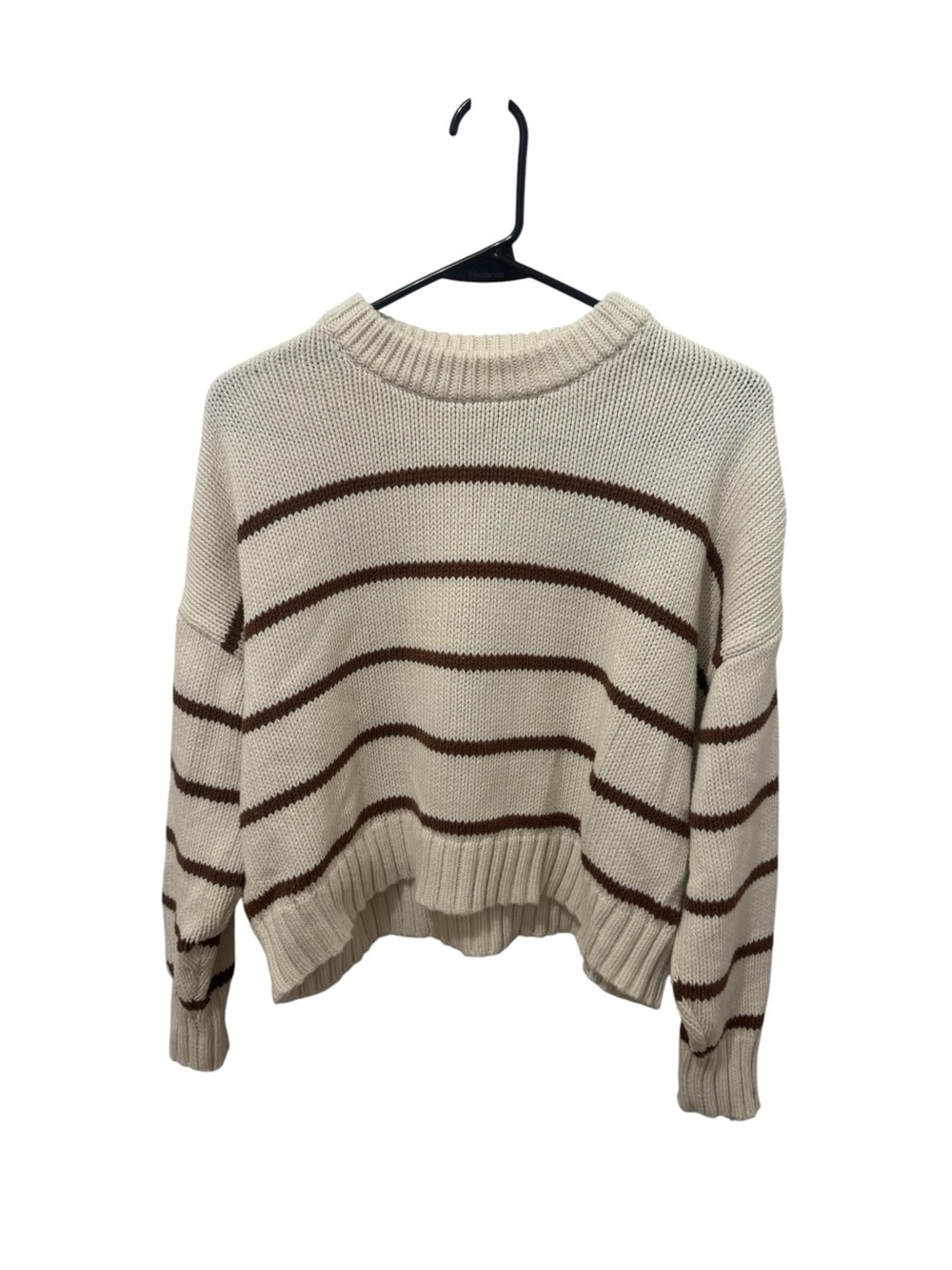 Jenni Kayne Chloe Striped Cropped Sweater Size Small